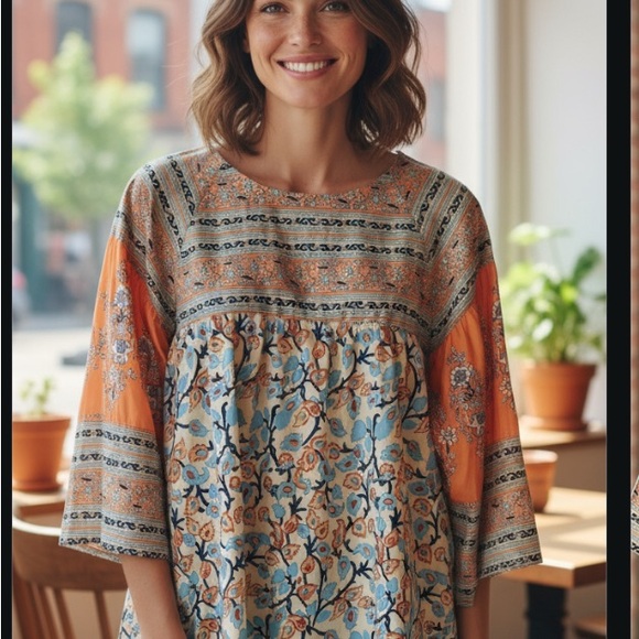 maroths Tops - Maroths Women's Floral Patterned Blouse Size M